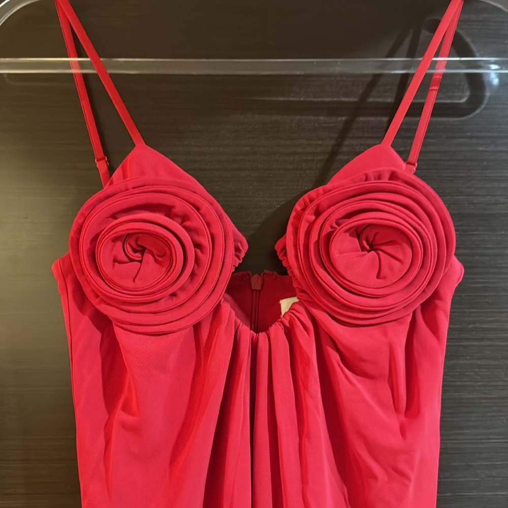 MAGDA BUTRYM H&M ROSE-APPLIQUÉD STRAPPY DRESS SIZE S - Picture 13 of 16